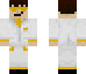 white and gold suit
