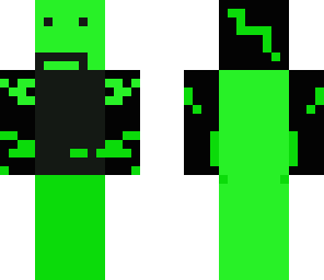 lime green  black dude