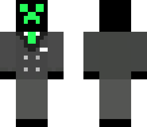 black creeper in a grey suit