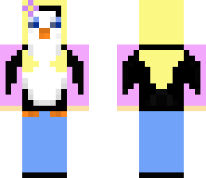 girl slash penguin