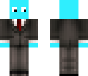 blue thing in suit