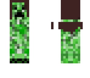 minecraft style creeper girl 
