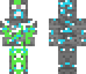 dimond ore and creeper mixed