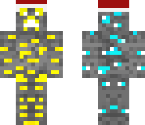 creeper gold and diamon  hat the crismas