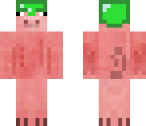 pigy in emrald helment