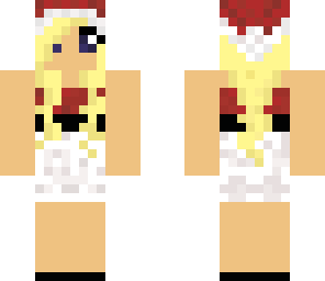 girl in santa hat