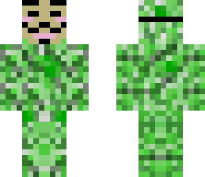 creeper in a guy fawkes mask
