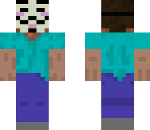 steve in a guy fawkes mask