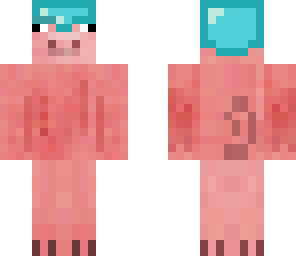 pig with diamond helm