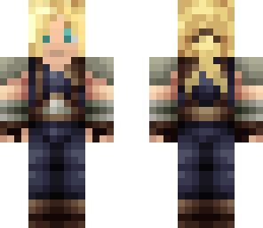 cloud strife altered green eyes