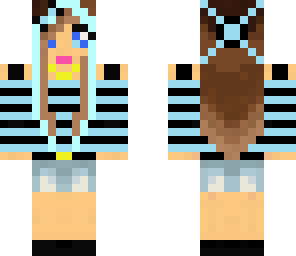 stylish blue headset girl