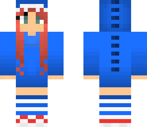 blue dino girl