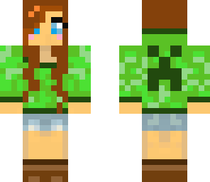creeper hoodie girl 2