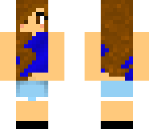 cute blue shirted girl