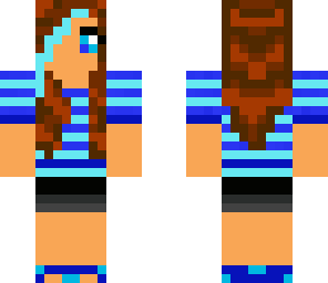 striped girl