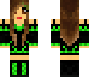 brown eye green and black girl