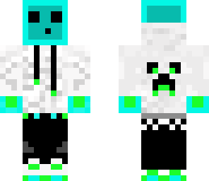 green blue slime guy