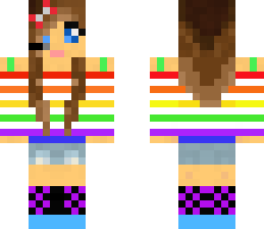 rainbow gamer girl