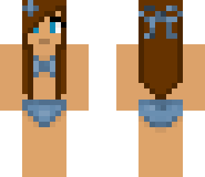 blue bikini girl