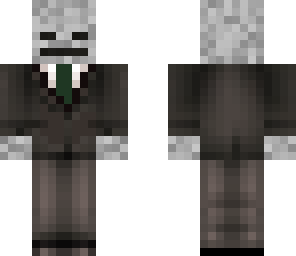 skeleton in a suit