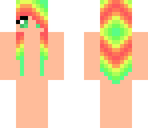 rainbow hair girl base