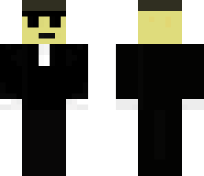 man in black