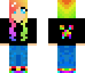 rainbow creeper girl