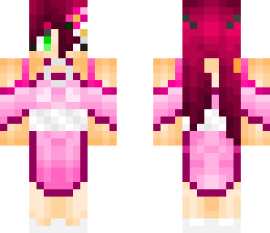 pink flower girl