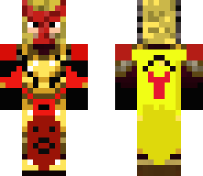 the gold and red knight that is also a king