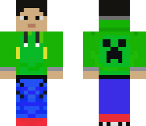 green hoodie