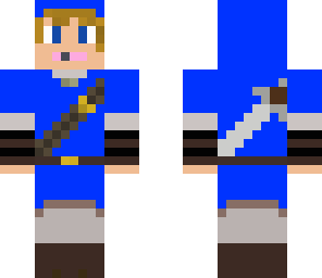 blue zelda with head piece