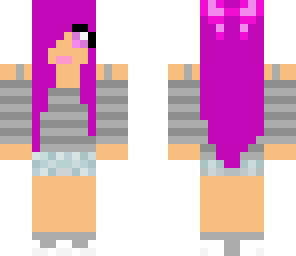 purple hair girl edit