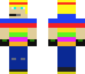 colorful man