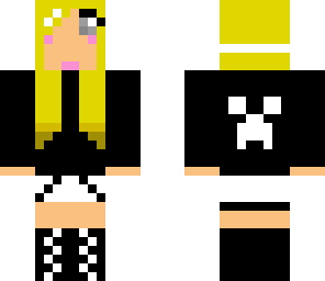 emo girl creeper black and white