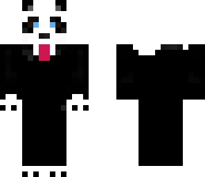 panda in a suit