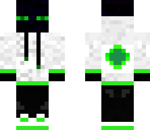 ender man hoodie green