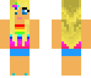 rainbow tubetop girl