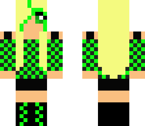 black and green dj girl
