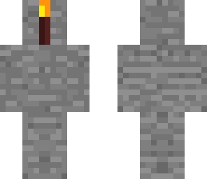 stone camo with torch