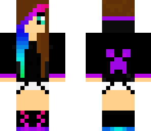 rainbow goth girl crepper