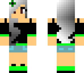 emo silver-haired girl