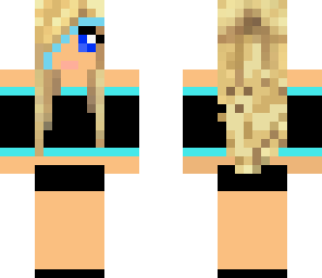 fixed punk girl with blue streaks