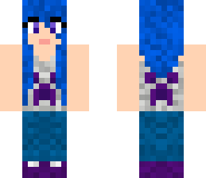 blue punk girl
