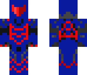 blue armor assassin with cat symbol