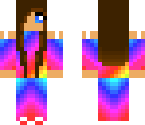 my girl teenager rainbow