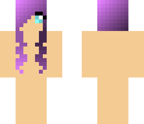 purple hair girl base