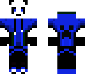 blue panda man