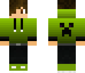 green hoodie