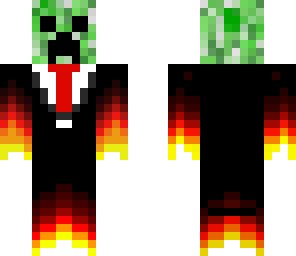 creeper suit on fire
