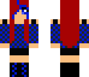 blue and red dj girl